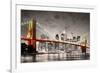 New York City Brooklyn Bridge-null-Framed Art Print