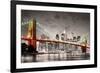 New York City Brooklyn Bridge-null-Framed Art Print