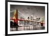 New York City Brooklyn Bridge-null-Framed Art Print