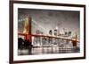 New York City Brooklyn Bridge-null-Framed Art Print