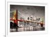 New York City Brooklyn Bridge-null-Framed Art Print