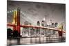 New York City Brooklyn Bridge-null-Mounted Art Print