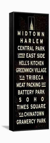 New York City Chrysler Building Sign-null-Framed Stretched Canvas