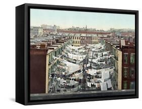 New York City: Clothesline-null-Framed Stretched Canvas