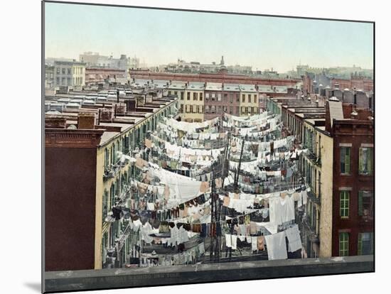 New York City: Clothesline-null-Mounted Giclee Print