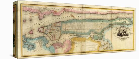 New York City & County, c.1832-David H^ Burr-Stretched Canvas