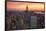 New York City (Empire State Building, Sunset) Art Poster Print-null-Framed Poster