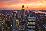 New York City (Empire State Building, Sunset) Art Poster Print-null-Lamina Framed Poster