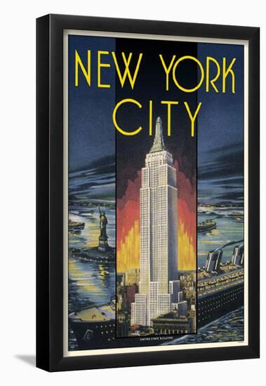 New York City Empire State Building-null-Framed Poster