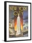 New York City, Empire State Building-null-Framed Art Print
