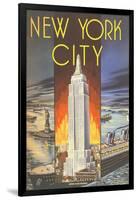 New York City, Empire State Building-null-Framed Art Print