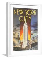 New York City, Empire State Building-null-Framed Art Print