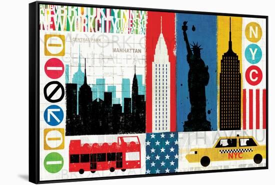 New York City Experience-Mo Mullan-Framed Stretched Canvas