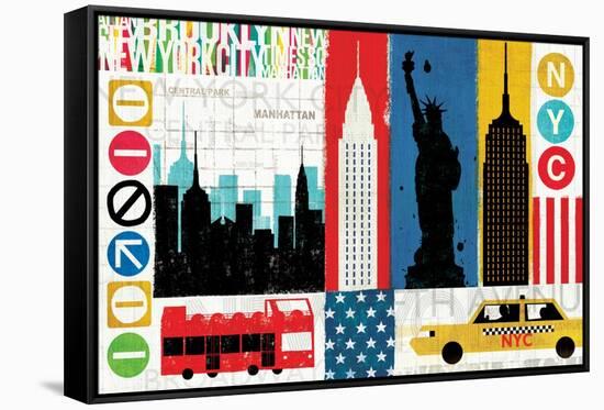 New York City Experience-Mo Mullan-Framed Stretched Canvas