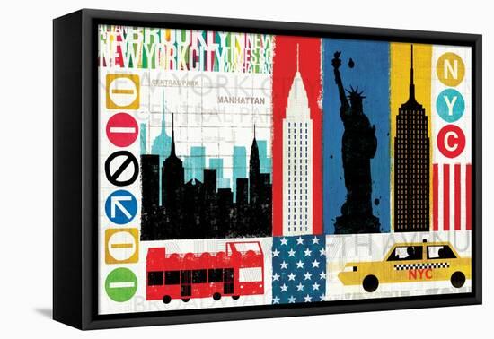 New York City Experience-Mo Mullan-Framed Stretched Canvas