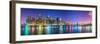 New York City Financial District Skyline across the East River-Sean Pavone-Framed Photographic Print