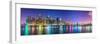 New York City Financial District Skyline across the East River-Sean Pavone-Framed Photographic Print
