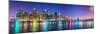 New York City Financial District Skyline across the East River-Sean Pavone-Mounted Photographic Print