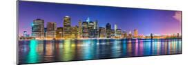 New York City Financial District Skyline across the East River-Sean Pavone-Mounted Photographic Print