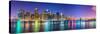 New York City Financial District Skyline across the East River-Sean Pavone-Stretched Canvas