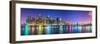 New York City Financial District Skyline across the East River-Sean Pavone-Framed Premium Photographic Print