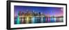 New York City Financial District Skyline across the East River-Sean Pavone-Framed Premium Photographic Print