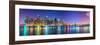 New York City Financial District Skyline across the East River-Sean Pavone-Framed Photographic Print