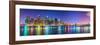 New York City Financial District Skyline across the East River-Sean Pavone-Framed Photographic Print