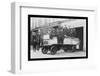 New York City Firemen Posed on a Fire Engine-null-Framed Photo