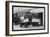 New York City Firemen Posed on a Fire Engine-null-Framed Art Print