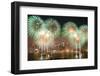 New York City Fireworks-Songquan Deng-Framed Photographic Print