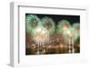 New York City Fireworks-Songquan Deng-Framed Photographic Print