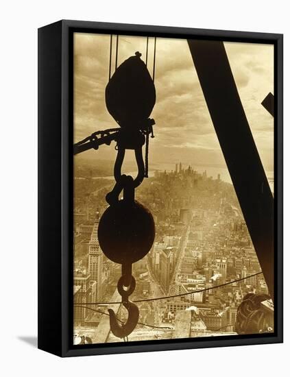 New York City from the Empire State Building, 1931-Lewis Wickes Hine-Framed Stretched Canvas