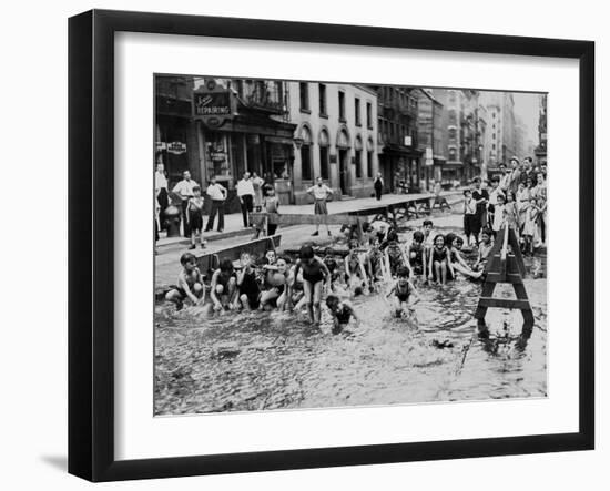 New York City Heatwave, c.1936-null-Framed Photographic Print