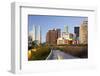 New York City High Line at Night in New York City.-SeanPavonePhoto-Framed Photographic Print