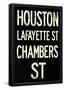 New York City Houston Chambers Vintage Subway Poster-null-Framed Poster