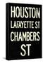 New York City Houston Chambers Vintage Subway Poster-null-Framed Stretched Canvas