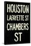 New York City Houston Chambers Vintage Subway Poster-null-Framed Poster