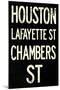 New York City Houston Chambers Vintage Subway Poster-null-Mounted Poster