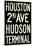 New York City  Hudson Vintage Subway Poster-null-Mounted Poster