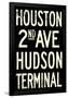 New York City  Hudson Vintage Subway Poster-null-Framed Poster