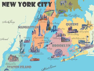 'New York City Ii' Giclee Print - Markus Bleichner | AllPosters.com