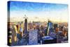 New York City III - In the Style of Oil Painting-Philippe Hugonnard-Stretched Canvas