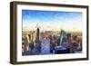 New York City III - In the Style of Oil Painting-Philippe Hugonnard-Framed Giclee Print