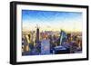 New York City III - In the Style of Oil Painting-Philippe Hugonnard-Framed Giclee Print