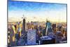 New York City III - In the Style of Oil Painting-Philippe Hugonnard-Mounted Giclee Print