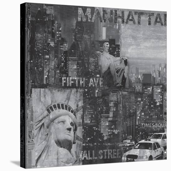 New York City III-John Clarke-Stretched Canvas