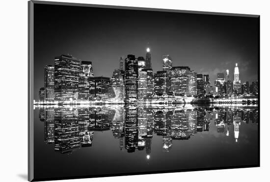 New York City in Black & White-null-Mounted Art Print