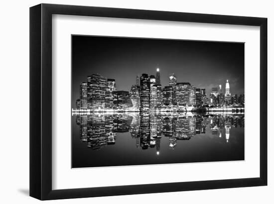 New York City in Black & White-null-Framed Art Print