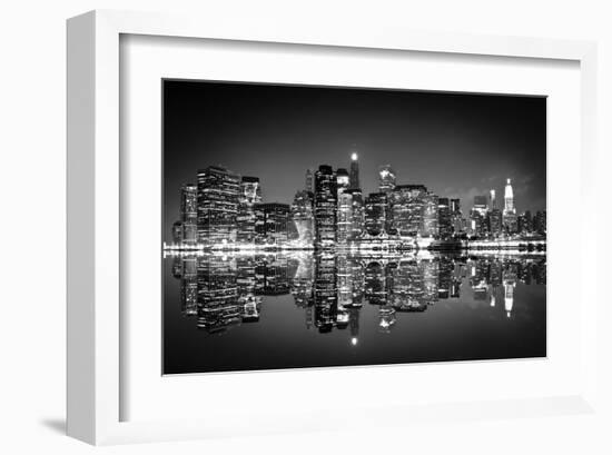 New York City in Black & White-null-Framed Art Print